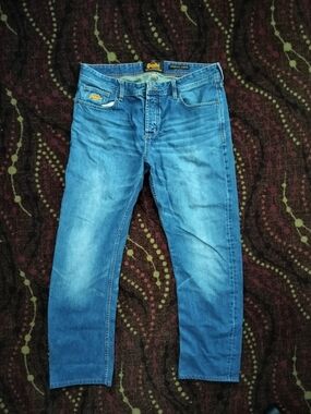 Superdry Men's Blue Straight Jeans